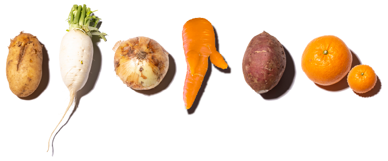 規格外野菜の例